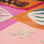 Обои ручная роспись в стиле Арт-деко Jazz Original colourway on painted silk with embroidery варинант исполнения - 5 | Loft Concept в Омске