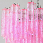 Элитная Люстра Textured Glass Pink Chandelier Ярко Розовое стекло варинант исполнения - 2 | Loft Concept в Омске