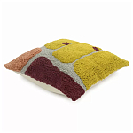 Чехол на подушку с рисунком горчичного цвета Elan Textured варинант исполнения - 3 | Loft Concept в Омске