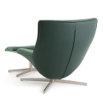 Кресло вращающееся с подставкой для ног зеленое Verdante варинант исполнения - 4 | Loft Concept в Омске