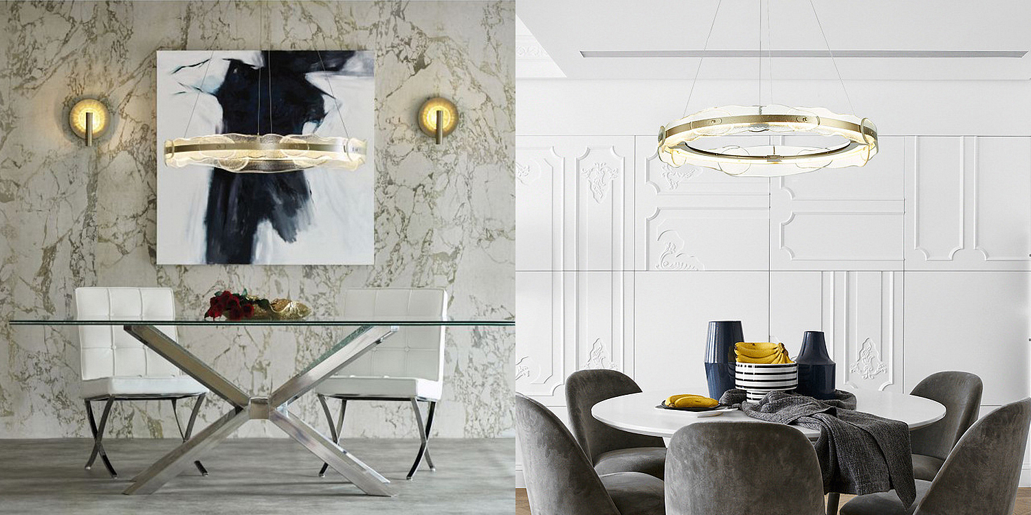 Люстра Ring horizontal glass chandelier - Loft-Concept в Омске
