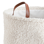 Корзина для белья из ткани букле Boucle Organizers Round варинант исполнения - 2 | Loft Concept в Омске