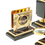 Настольный письменный набор из яшмы и долерита в подарочной упаковке Manager Organizer варинант исполнения - 8 | Loft Concept в Омске