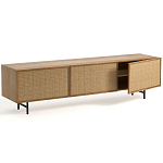 ТВ-тумба с декором из ротанга Pansy Rattan TV Stand варинант исполнения - 8 | Loft Concept в Омске