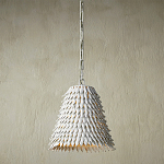 Подвесной светильник белый металлический в форме купола White Natural Lines варинант исполнения - 2 | Loft Concept в Омске