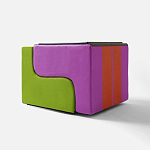 Дизайнерское кресло зеленое Poltronova Sofo Verosa Green Pink Armchair варинант исполнения - 2 | Loft Concept в Омске