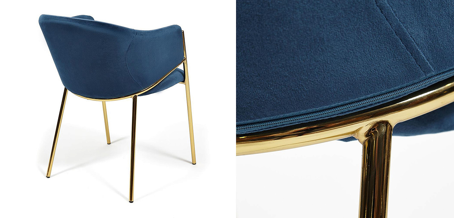 Стул Dolores blue velvet - Loft-Concept в Омске