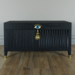 Большой дизайнерский Сундук Elsa Dreams Black варинант исполнения - 1 | Loft Concept в Омске