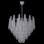 Люстра с подвесками из рифленного стекла в форме капель Textured Glass Chandelier варинант исполнения - 17 | Loft Concept в Омске