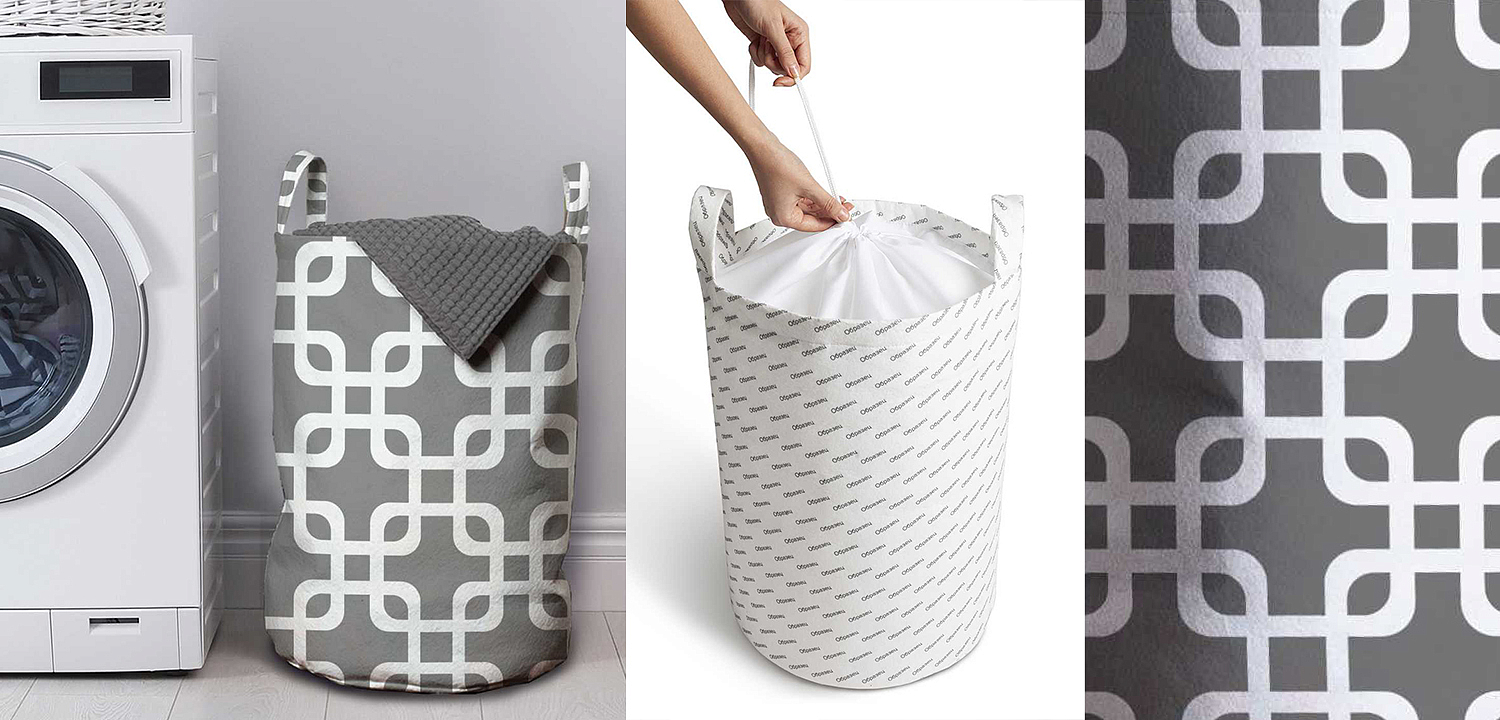 Корзина Squares on Gray Basket Корзина Squares on Gray Basket - Loft-Concept в Омске