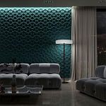 Гипсовая 3D панель с принтографией PM-17 варинант исполнения - 1 | Loft Concept в Омске