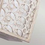 Бра прямоугольное в серебрянном цвете с ажурной решеткой Feiss варинант исполнения - 5 | Loft Concept в Омске