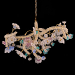 Люстра круглая с цветочным декором Miscellaneous herbs варинант исполнения - 1 | Loft Concept в Омске