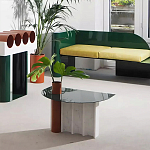 Дизайнерский журнальный стол с рельефным основанием Dutynor варинант исполнения - 4 | Loft Concept в Омске