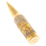 Флеш-карта USB 2.0 на 32 гб в виде пули с гравировкой природы в подарочной коробке Metal Flash Drive варинант исполнения - 1 | Loft Concept в Омске