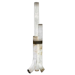 Торшер геометрический с тремя мраморными плафонами Marble Tripod варинант исполнения - 1 | Loft Concept в Омске