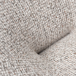 Кресло вращающееся круглой формы из серого шенилла Favorite Vacation Place варинант исполнения - 1 | Loft Concept в Омске