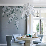 Обои ручная роспись Jasmine Standard colourway on Wood Ash slub silk варинант исполнения - 1 | Loft Concept в Омске