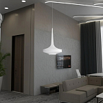 Подвесной вязаный белый светильник «Лампа Марракеша» варинант исполнения - 3 | Loft Concept в Омске