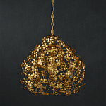 Подвесной светильник золотой с декором в виде лепестков клевера Hanging Clover варинант исполнения - 3 | Loft Concept в Омске