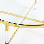 Кофейный столик со столешницей из стекла Crossy варинант исполнения - 2 | Loft Concept в Омске