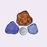 Сет из 4-х тарелок «SAPPHIRE» варинант исполнения - 2 | Loft Concept в Омске