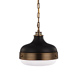 Подвесной светильник с круглым белым плафоном в индустриальном стиле Feiss варинант исполнения - 1 | Loft Concept в Омске