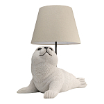 Настольная лампа в детскую Белый морской котик варинант исполнения - 2 | Loft Concept в Омске