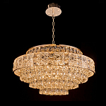 Люстра хрустальная в неоклассическом стиле на золотистом каркасе Majesty варинант исполнения - 7 | Loft Concept в Омске