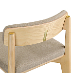 Барный стул из массива ясеня Elegant Ash Shape варинант исполнения - 1 | Loft Concept в Омске