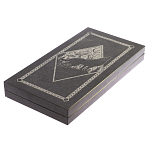 Подарочные нарды из натурального камня с гравировкой Backgammon from Stone варинант исполнения - 8 | Loft Concept в Омске