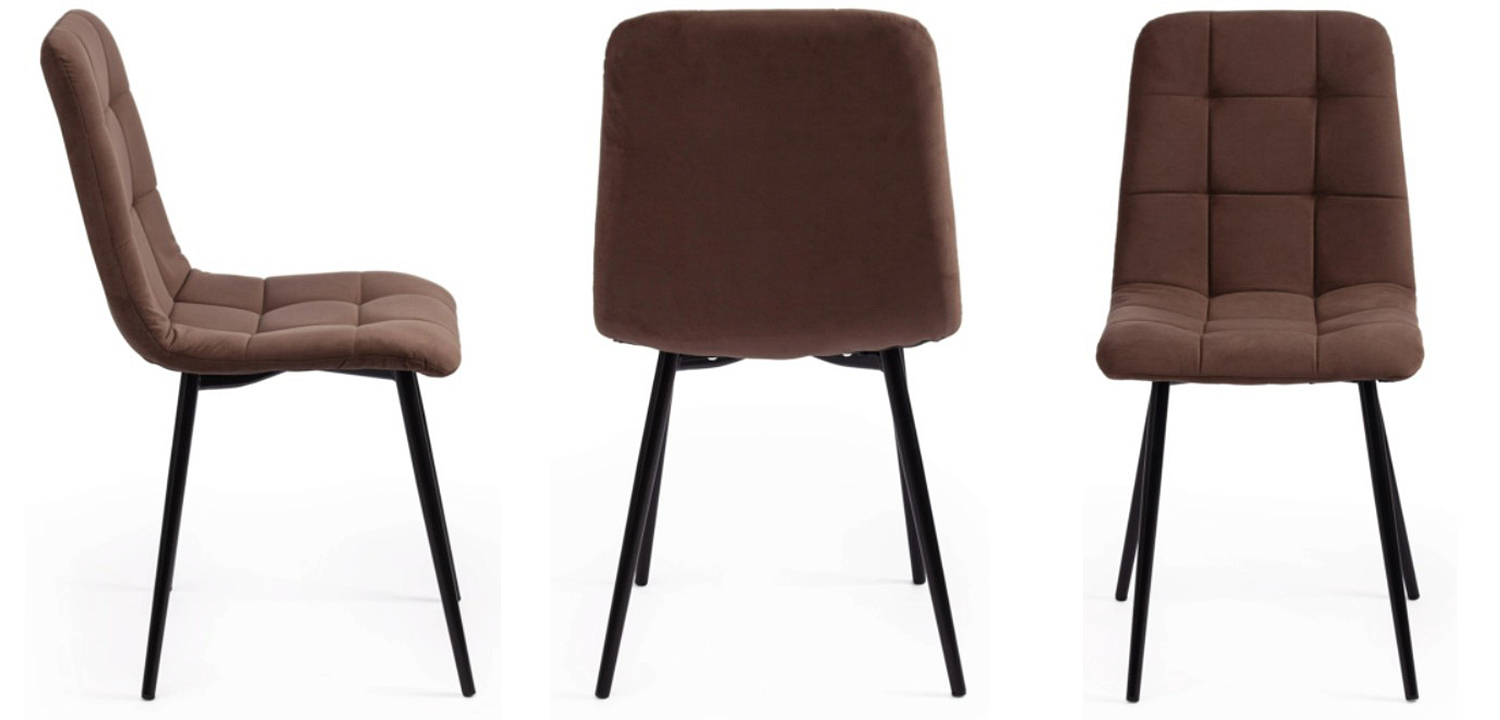 Стул Nancy Velour Brown Chair Стул Nancy Velour Brown Chair - Loft-Concept в Омске