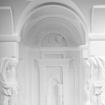 Встраиваемый в стену гипсовый светильник под покраску с колоннами и арками в античном стиле Antiquity Athena варинант исполнения - 10 | Loft Concept в Омске