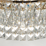 Потолочный светильник круглый с прозрачными подвесками Lunet варинант исполнения - 8 | Loft Concept в Омске