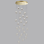 Люстра каскадня с 27-ю прозрачными шарообразными подвесами Bubbles Bocci варинант исполнения - 2 | Loft Concept в Омске