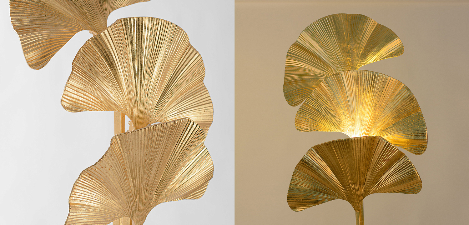 Торшер Palmas Gold Floor Lamp Торшер Palmas Gold Floor Lamp - Loft-Concept в Омске