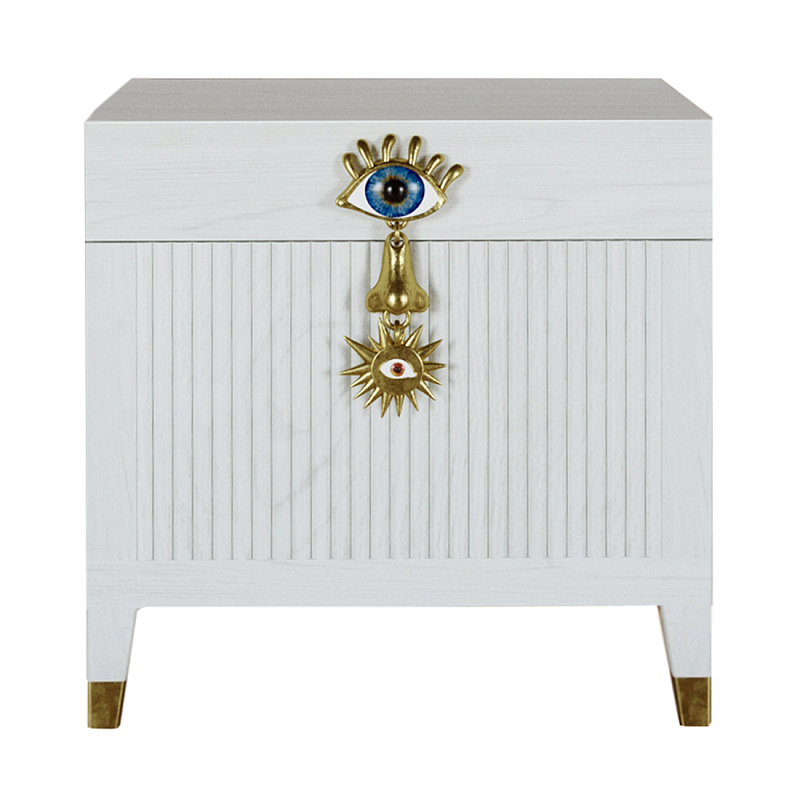 Сундук Eye Elsa Dreams White Белый Золотой в Омске | Loft Concept 