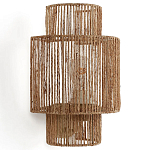 Бра с плетенным из джута плафоном Jutti H30 см варинант исполнения - 1 | Loft Concept в Омске