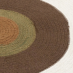 Ковер круглый из хлопка с контрастным узором Bullseye 150 варинант исполнения - 3 | Loft Concept в Омске