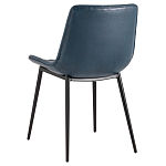 Стул с обивкой из экокожи темно-синего цвета RHOMBUSES UPHOLSTERY варинант исполнения - 4 | Loft Concept в Омске