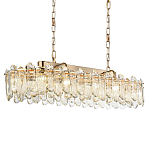 Люстра подвесная овальная с хрустальными овальными подвесками Harmonica варинант исполнения - 1 | Loft Concept в Омске