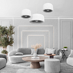 Подвесной светильник с круглым рельефным абажуром Sergey Makhno варинант исполнения - 6 | Loft Concept в Омске