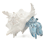 Статуэтка голубой рак с белой раковиной Marine Accessories варинант исполнения - 1 | Loft Concept в Омске