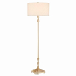 Торшер с абажуром в форме цилиндра на золотистом каркасе Floor lamp Amanda варинант исполнения - 2 | Loft Concept в Омске