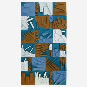 Абстрактное Объемное Панно Megapolis in Bright Colors II