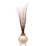 Торшер из перламутра на металлическом каркасе Indonesian Comet варинант исполнения - 2 | Loft Concept в Омске