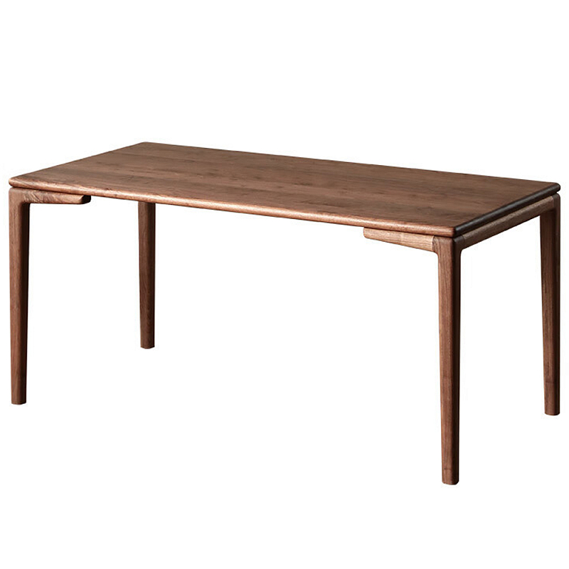 Стол обеденный деревянный прямоугольный Walnut Dining Table Орех Стол обеденный деревянный прямоугольный Walnut Dining Table Орех в Омске | Loft Concept