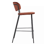 Стул барный с широкой полукруглой спинкой Chair Smooth Shapes варинант исполнения - 2 | Loft Concept в Омске