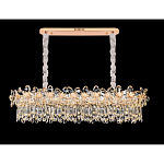 Люстра с декоративными элементами в виде крупных хрустальных цветов Palace Gardens варинант исполнения - 4 | Loft Concept в Омске