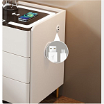 Умная прикроватная тумбочка c зарядкой для телефона Smart Furniture варинант исполнения - 3 | Loft Concept в Омске